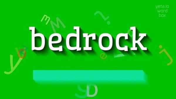 BEDROCK - HOW TO PRONOUNCE BEDROCK? #bedrock