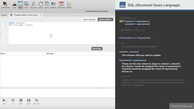 How to use the SQL UPDATE Statement смотреть онлайн