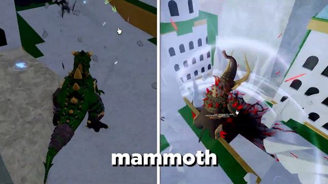 T-Rex vs. Mammoth Fruit: The Battle of Extiction.. (Blox Fruits) смотреть онлайн