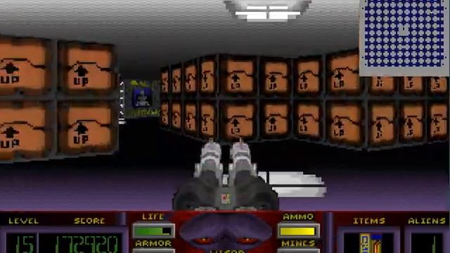 Corridor 7 : Alien Invasion MS DOS (1994) Gameplay смотреть онлайн