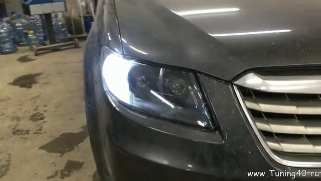 Subaru Tribeca, Установка 4х bi led линз + DRL Crossfire + смотреть онлайн