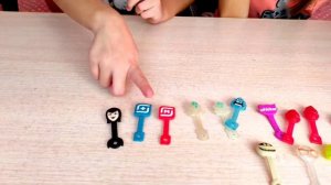 Скрипыши и Бравлы Аля и Дарья делают Обзор скрипышей 3 с Магнита и обзор Бравлов с Пятерочки