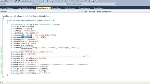JavaScriptSerialization in JSON смотреть онлайн