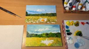 Мастер-класс по живописи, выполнение пейзажа масляными красками