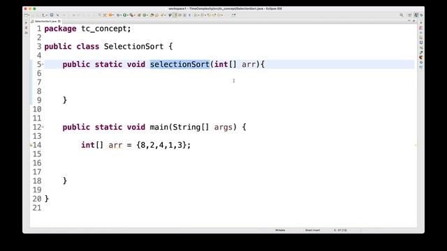 Selection Sort Algorithm смотреть онлайн
