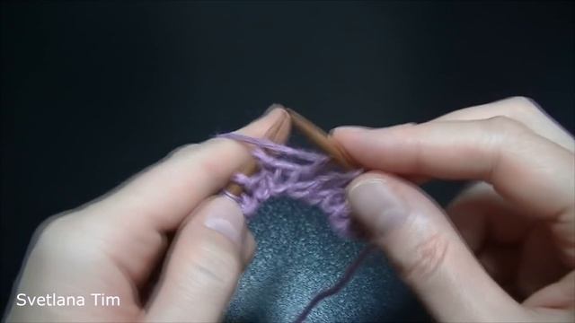 Резинка 2x2 и восьмерки. Вязание спицами # 624 смотреть онлайн