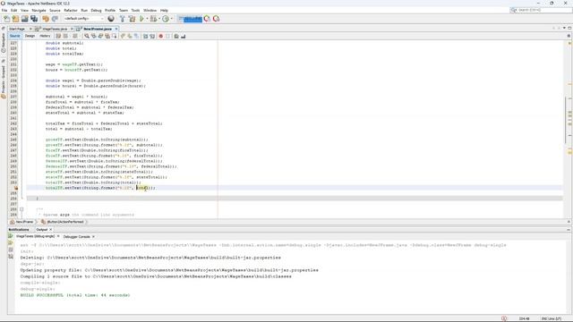 Java Toggle Button, JTable Wage and Tax Program смотреть онлайн