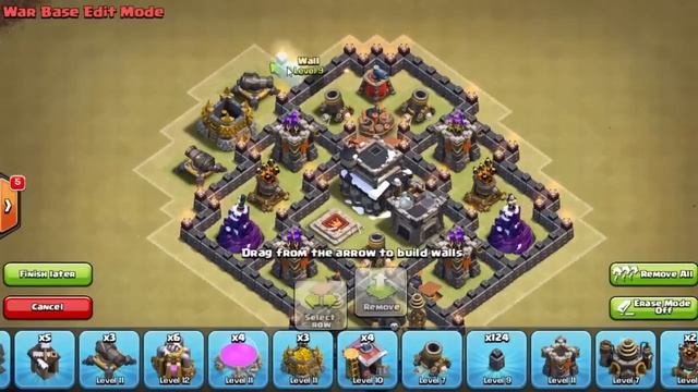 Clash of Clans - Town hall 7 (th7) war base 2016 with Air Sweeper [Anti Dragon] + BEST DEFENSE смотреть онлайн