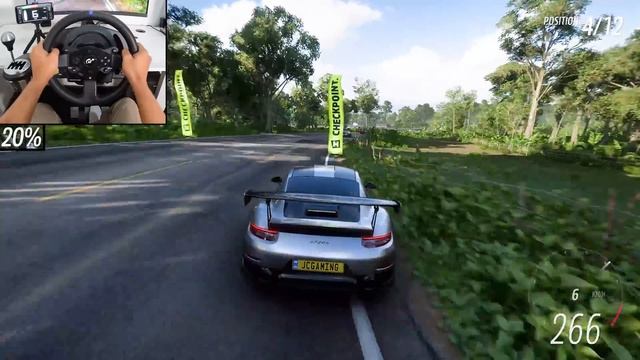 1100HP Porsche 911 GT2 RS | Forza Horizon 5 | Thrustmaster T300RS gameplay смотреть онлайн