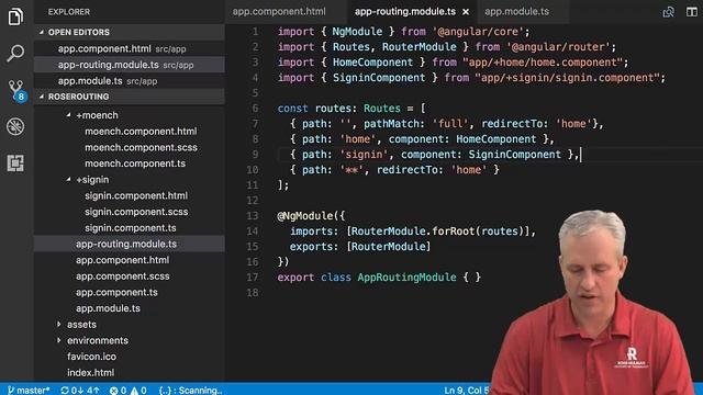 Angular with Firebase course - Routing - 05 AM2 Dropdown menu items смотреть онлайн