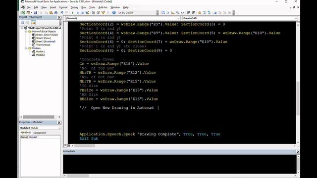 Draw Beam from Excel to AutoCad | TAGALOG смотреть онлайн