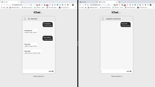 1. Chat app using Websockets (using Nodejs Express and Socket.io) смотреть онлайн