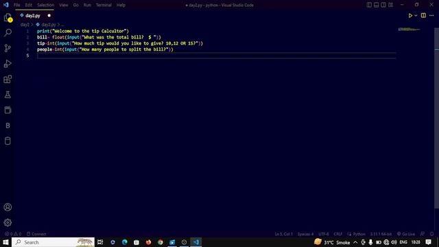 How to Create a Tip Calculator in #Python Tip Calculator App #pythonprogramming #programming #tip смотреть онлайн