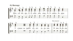 Тропарь Пасхи обиходный и поскору. Тенор