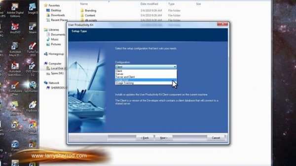 Installing UPK (Setup), Oracle Applications Training