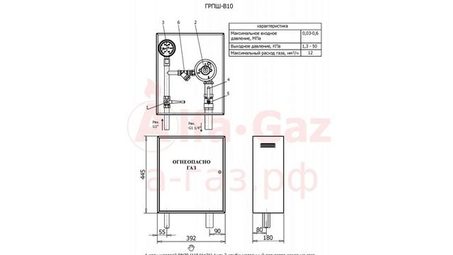 ГРПШ(ДРП)(ШРП)-B10 с регулятором B10 TARTARINI смотреть онлайн