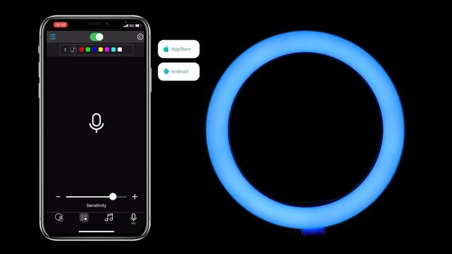 Fositan RL10R RGB LED Ring Light смотреть онлайн