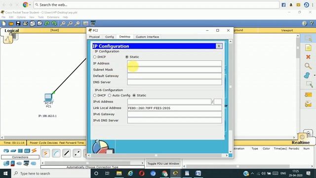 Address Resolution Protocol (ARP) configuration using Cisco Packet Tracer смотреть онлайн