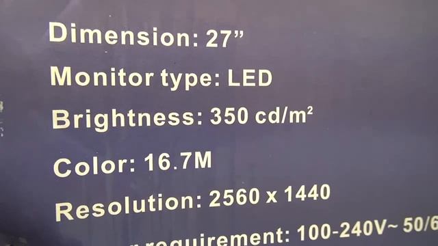 Auria EQ276W 27' WQHD (2560X1440) S-IPS LCD Monitor Unboxing смотреть онлайн