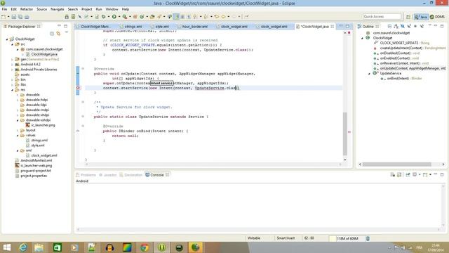 [Android] How to make a Widget - Clock Widget смотреть онлайн