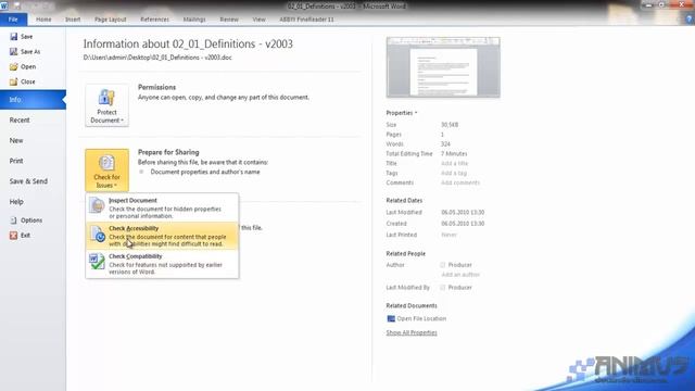 Microsoft Office Word урок 5 меню File смотреть онлайн