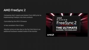 Nvidia G-Sync and AMD FreeSync 2