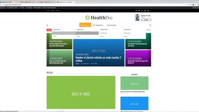 05. Menu Settings (Mega Menu, Post Tabbed Menu) смотреть онлайн
