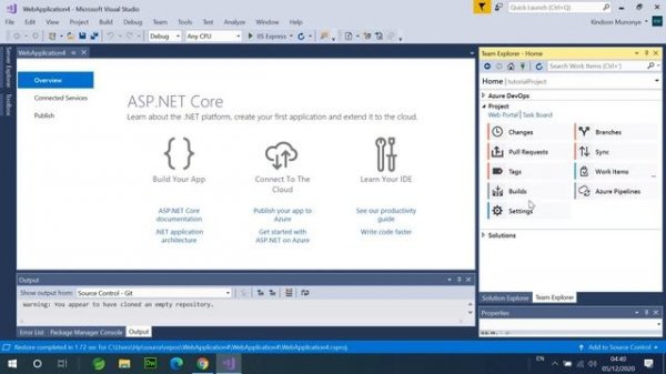 Azure DevOps - How to Connect to Visual Studio Team Services in Visual Studio 2019