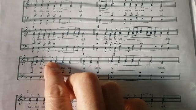 Великопостные ектении. СОПРАНО. Нотный разбор. смотреть онлайн
