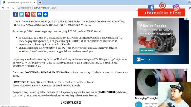 ?Paano Gumawa ng Self Undertaking letter para sa mga No Work No Pay|| DOLE-AKAP Financial Assistant смотреть онлайн