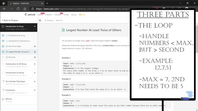Largest Number at Least Twice Others in C++ - A LeetCode Journey смотреть онлайн
