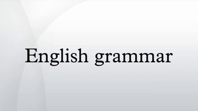 English grammar смотреть онлайн