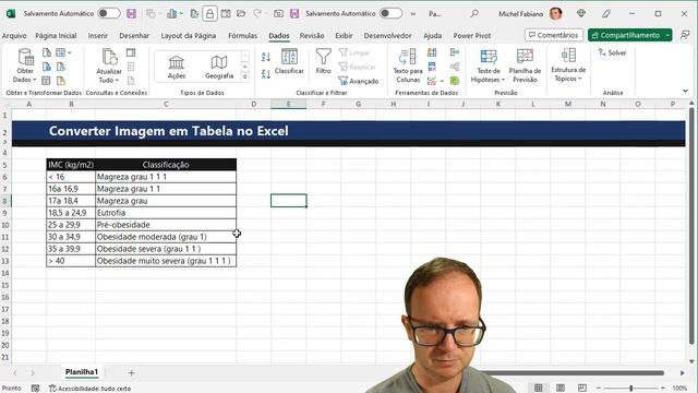 Converter IMAGEM em TABELA no EXCEL смотреть онлайн