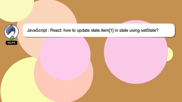 JavaScript : React: how to update state.item[1] in state using setState? смотреть онлайн