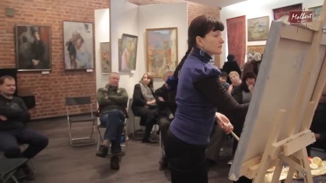 Мастер - класс Архиповой Оксаны. Галерея Мольберт. смотреть онлайн