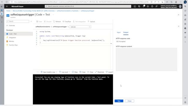 Create a function triggered by Azure Queue storage from Azure Portal смотреть онлайн