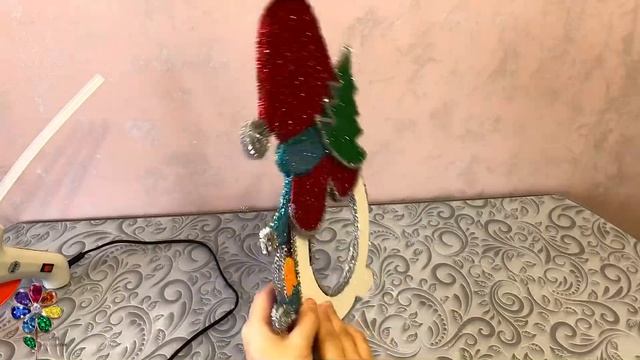 Снеговичок - подвеска для елочной игрушки. Снеговик. Новогоднее украшение своими руками. Новый год смотреть онлайн