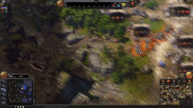 Spellforce 3: Fallen God Multiplayer Skirmish Gameplay / Trolls Vs Elves