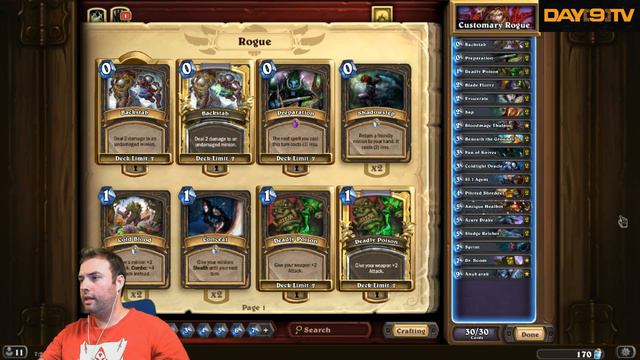 Day[9] HearthStone Decktacular #152 - Beneath the Grounds Rogue P1 смотреть онлайн