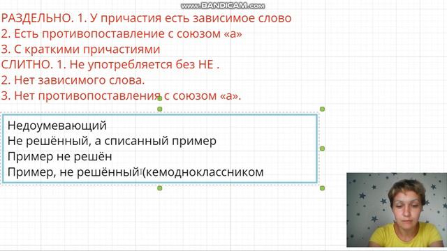 Правописание НЕ с причастиями смотреть онлайн