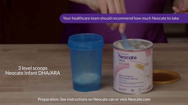 Neocate Infant DHA/ARA - Product Details & Mixing Instructions смотреть онлайн