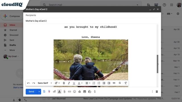 Mother's Day is This Sunday. Give mom a free ecard with Email Templates смотреть онлайн