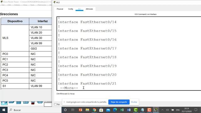 Practica 2 3 1 5 Switching y Enrutamiento de Vlans 25 Noviembre 2020 смотреть онлайн