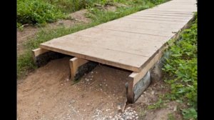 Садовые дорожки из дерева