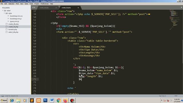 Tutorial Membuat Tabel MySQL Dengan PHP part 3 смотреть онлайн