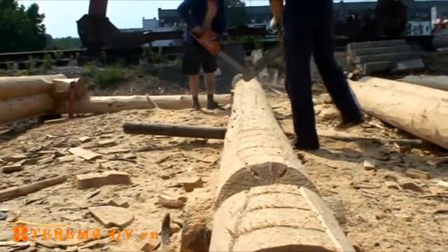 Строительство БАНИ, подготовка сруба смотреть онлайн