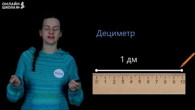 Видеоурок 35. Единица длины – дециметр. Математика 1 класс смотреть онлайн