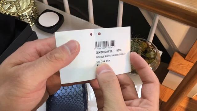 Dior Homme Python Double Zip PorteValeur Wrist Organizer/Clutch смотреть онлайн