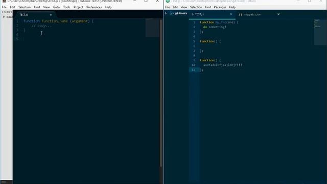 Atom vs Sublime Snippets смотреть онлайн