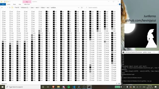 Bad Apple!! played on Windows 10 File Explorer смотреть онлайн